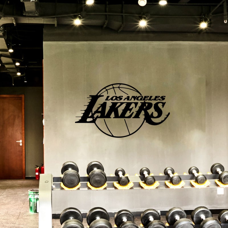 Basket wallsticker. Los Angeles Lakers. 30x52cm. Basket wallsticker. Los Angeles Lakers. 30x52cm. - Billede 4