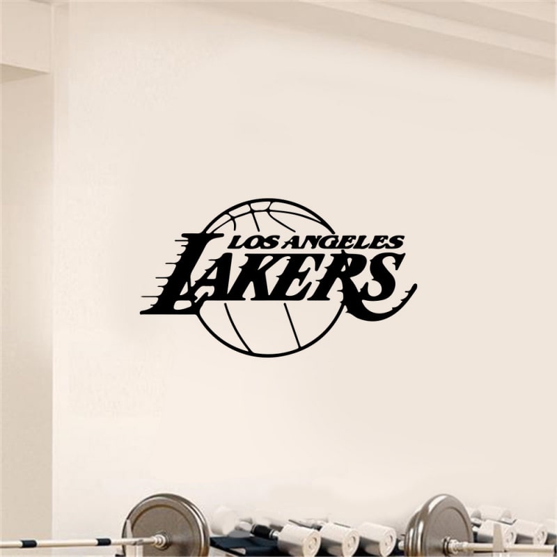 Basket wallsticker. Los Angeles Lakers. 30x52cm. Basket wallsticker. Los Angeles Lakers. 30x52cm. - Billede 3