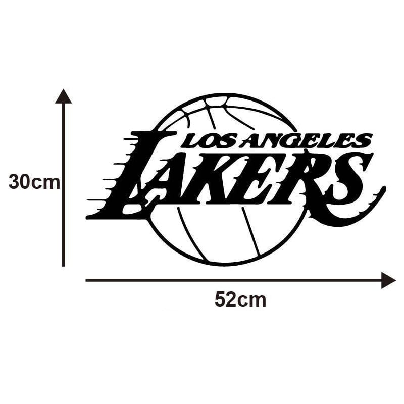 Basket wallsticker. Los Angeles Lakers. 30x52cm. Basket wallsticker. Los Angeles Lakers. 30x52cm. - Billede 6