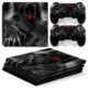 PS4 Pro skin til konsol og to controllere. Dark skull. Mobil, PC og tablet tilbehør