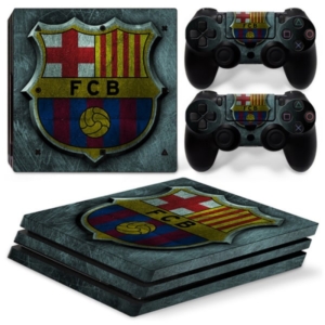 PS4 Pro skin til konsol og to controllere. FC Barcelona. Metal. Mobil, PC og tablet tilbehør