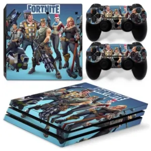 Fortnite PS4 Pro skin til konsol og controllere. Hele teamet. Mobil, PC og tablet tilbehør