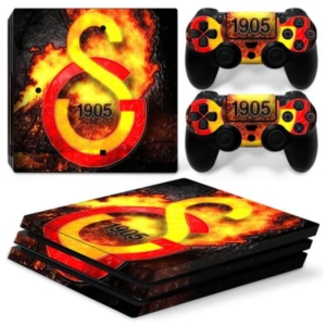 PS4 Pro skin til konsol og to controllere. Galatasaray. Mobil, PC og tablet tilbehør