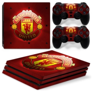 PS4 Pro skin til konsol og to controllere. Manchester United. Mobil, PC og tablet tilbehør