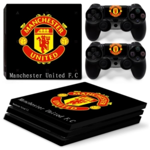 PS4 Pro skin til konsol og to controllere.Manchester United.Sort Mobil, PC og tablet tilbehør