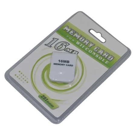 Memory Card til Nintendo Wii. 16 MB 16MB Memorycard til Nintendo Wii. Hukommelseskort til Wii