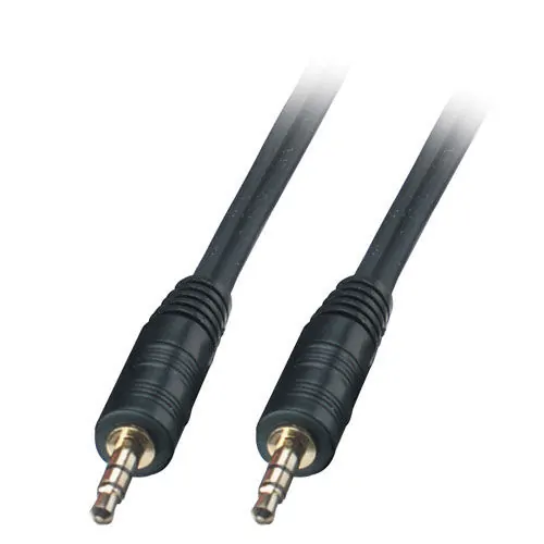 Audiokabel minijack til minijack. Sort. Mobil, PC og tablet tilbehør