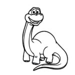 Dinosaurus wallsticker. Baby Langhals - Baby Brachiosaurus. Mobil, PC og tablet tilbehør