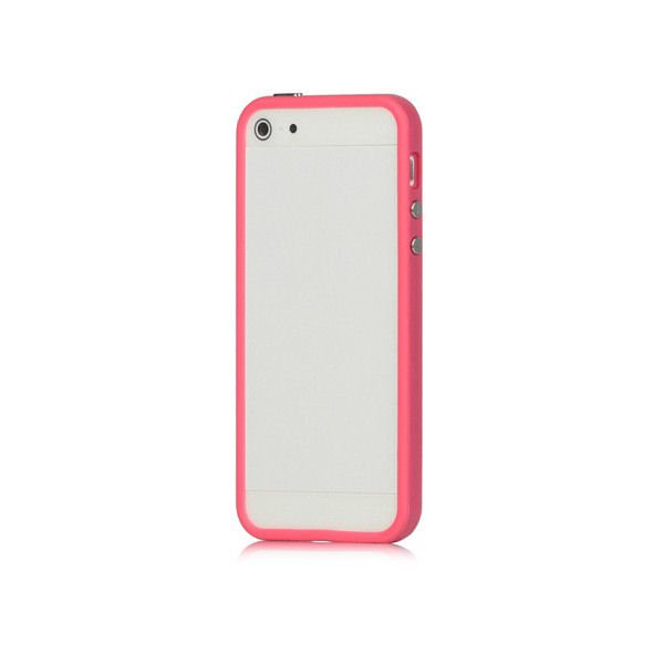 iPhone 5/5S/SE Bumper. Pink. Mobil, PC og tablet tilbehør