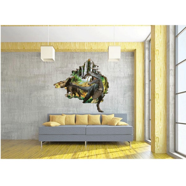 Hul i væggen wallsticker. Dinosauerne på vej ind på værelset. Hul i væggen wallsticker. Dinosauerne på vej ind på værelset. - Billede 3