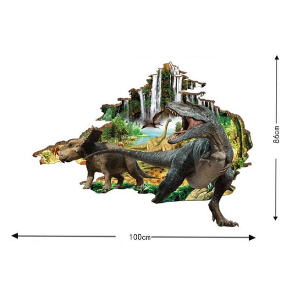 Hul i væggen wallsticker. Dinosauerne på vej ind på værelset. Hul i væggen wallsticker. Dinosauerne på vej ind på værelset. - Billede 4
