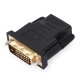 HDMI (Hun) til DVI-D (Han) adapter med Guldbelagte stik. Mobil, PC og tablet tilbehør