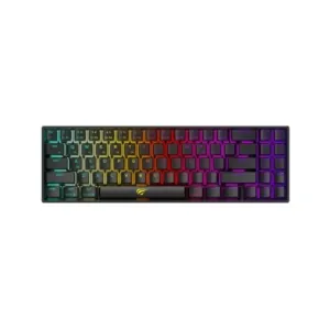 Havit KB496L Trådløst Bagbelyst Mekanisk Gaming Tastatur. Sort. Havit KB496L trådløst mekanisk gaming tastatur
