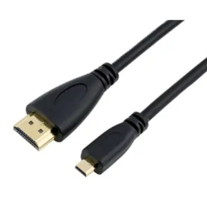 Micro HDMI til HDMI kabel (HDMI type A til D). 1.5m. Mobil, PC og tablet tilbehør