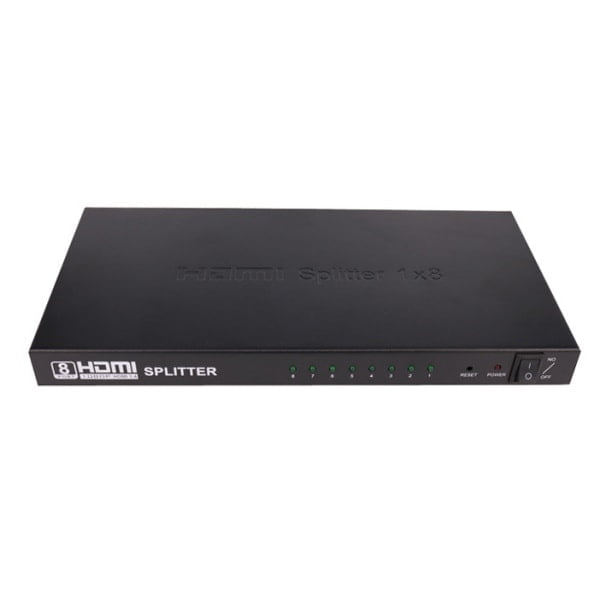 HDMI Splitter - 1 til 8 (1 ind - 8 ud) (1080P - Full HD, 3D). HDMI Splitter - 1 til 8 (1 ind - 8 ud) (1080P - Full HD, 3D). - Billede 3