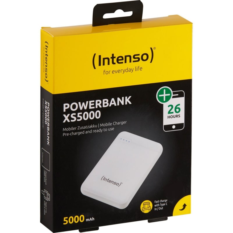 Ultra lille powerbank i lommestørrelse. Intenso XS5000 Powerbank. 5000 mAh. Hvid. Ultra lille powerbank i lommestørrelse. Intenso XS5000 Powerbank. 5000 mAh. Hvid. - Billede 8