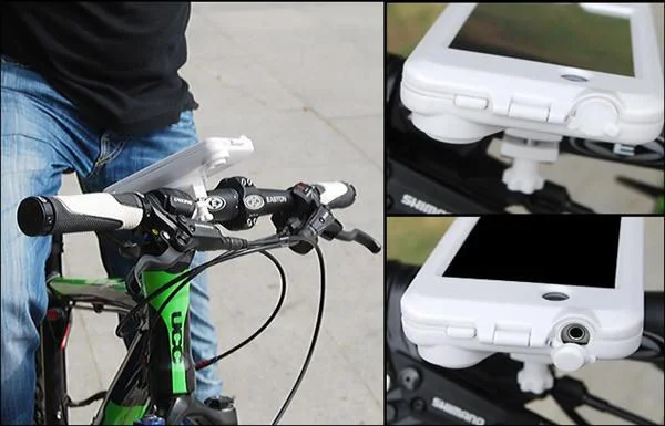 Vandtæt cykelholder/styrholder til iPhone 4/4S. Nyt design. Hvid Vandtæt cykelholder/styrholder til iPhone 4/4S. Nyt design. Hvid - Billede 2