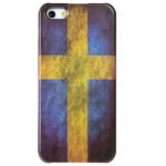 Svensk flag. Retro cover til iPhone 5/5S/SE. Mobil, PC og tablet tilbehør