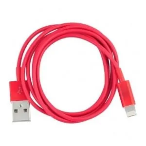 Lightning-USB Datakabel. 1 m. Rød. Mobil, PC og tablet tilbehør