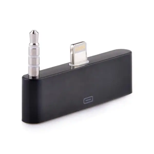 Lightning-30-pin adapter m lyd til iPhone 6 Plus/6S Plus. Sort. Lightning-30-pin adapter m lyd til iPhone 6 Plus/6S Plus. Sort. - Billede 2