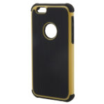 2 i 1 fodbold-mønstret cover til iPhone 6/6S. Gul. Mobil, PC og tablet tilbehør