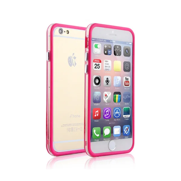 iPhone 6 Plus/6S Plus bumper. Hot pink. Mobil, PC og tablet tilbehør