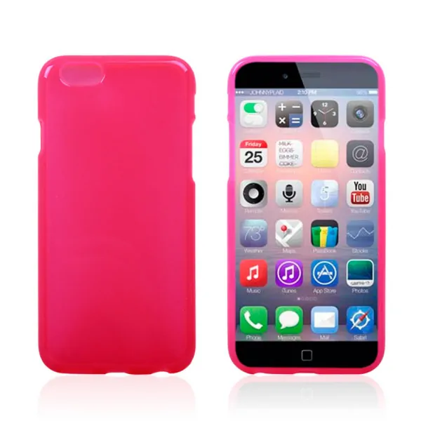 iPhone 6/6S TPU cover. Hot pink. Mobil, PC og tablet tilbehør
