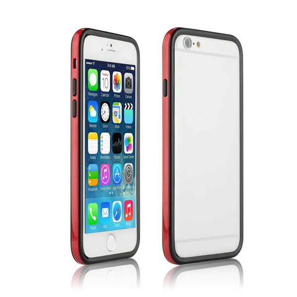 iPhone 6/6S Dual bumper. Rød / sort. Mobil, PC og tablet tilbehør
