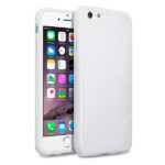 S-Line TPU cover til iPhone 6/6S. Hvid. Mobil, PC og tablet tilbehør