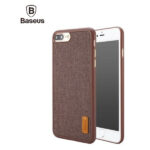 Baseus ultra slim iPhone 7 cover beklædt med vævet stof. Brun. Mobil, PC og tablet tilbehør