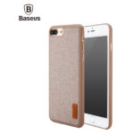 Baseus ultra slim iPhone 7 cover beklædt med vævet stof. Khaki. Mobil, PC og tablet tilbehør
