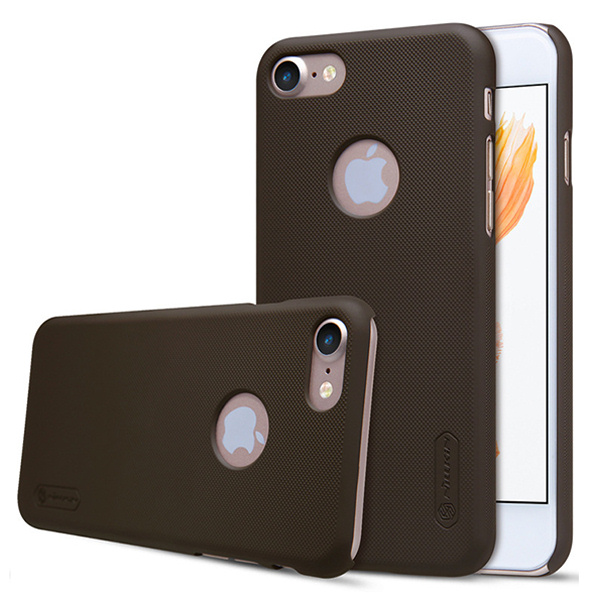 Nillkin Super Frosted Shield cover til iPhone 7. Brun. Mobil, PC og tablet tilbehør