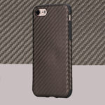 Rock Carbon Fiber iPhone 7 cover. Brun. Mobil, PC og tablet tilbehør