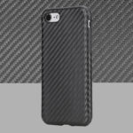 Rock Carbon Fiber iPhone 7 cover. Sort. Mobil, PC og tablet tilbehør