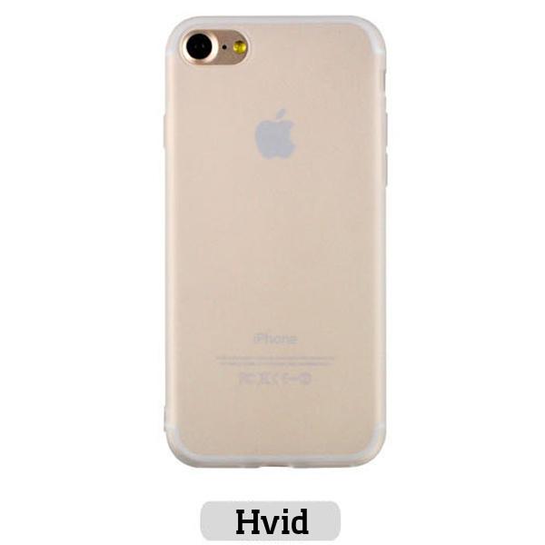 iPhone 7 / 8 TPU cover. Hvid. Mobil, PC og tablet tilbehør