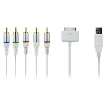 AV-Component kabel til iPhone, iPad & iPod. Mobil, PC og tablet tilbehør