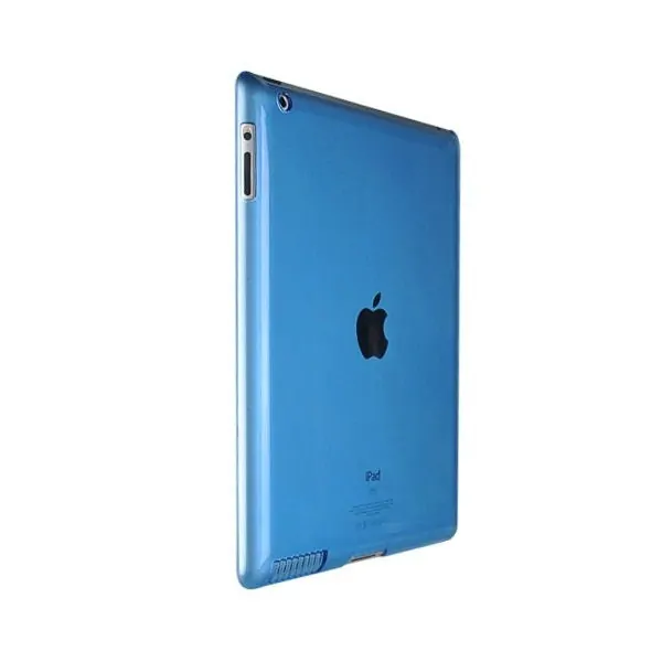 iPad 2/iPad 3/iPad 4 bagcover i hård plastik. Blå. Mobil, PC og tablet tilbehør