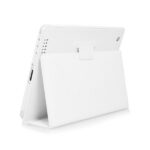 Lædertaske /-holder til iPad 2/iPad 3/iPad 4. Hvid. Mobil, PC og tablet tilbehør