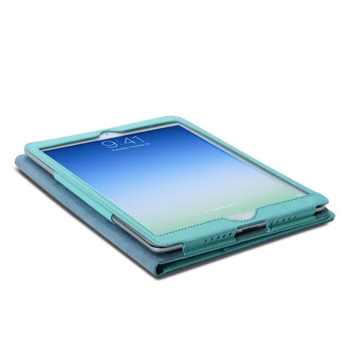 Lædertaske /-holder til iPad 2/iPad 3/iPad 4. Lyseblå. Lædertaske /-holder til iPad 2/iPad 3/iPad 4. Lyseblå. - Billede 5