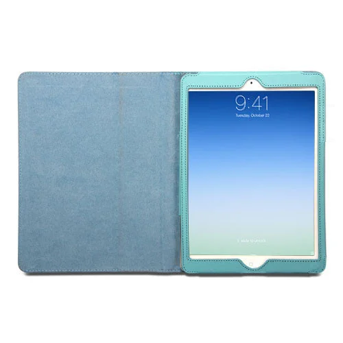 Lædertaske /-holder til iPad 2/iPad 3/iPad 4. Lyseblå. Lædertaske /-holder til iPad 2/iPad 3/iPad 4. Lyseblå. - Billede 6