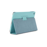 Lædertaske /-holder til iPad 2/iPad 3/iPad 4. Lyseblå. Mobil, PC og tablet tilbehør