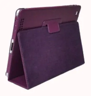 Lædertaske /-holder til iPad Air 2 & iPad Pro 9,7”. Lilla. Mobil, PC og tablet tilbehør