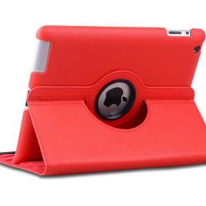 iPad 2 / 3 / 4 - 360° Roterende cover og stander. Rød. Mobil, PC og tablet tilbehør