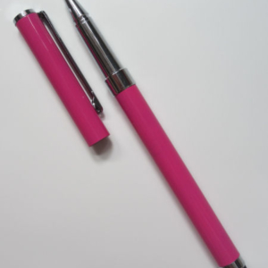 iPad / iPhone stylus pen med integreret kuglepen. Pink. Mobil, PC og tablet tilbehør