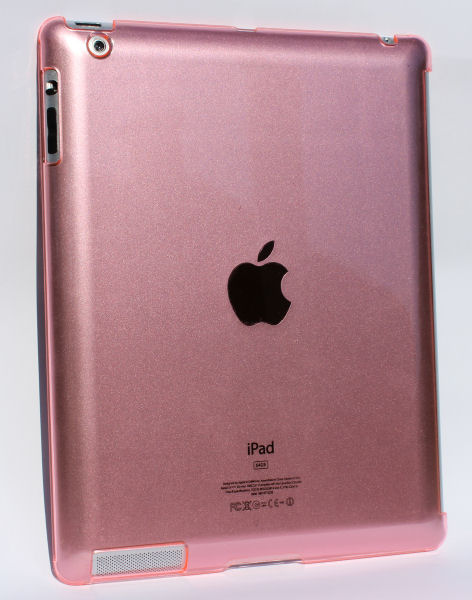 iPad 2/iPad 3/iPad 4 bagcover i hård plastik. Lyserød. iPad 2/iPad 3/iPad 4 bagcover i hård plastik. Lyserød.