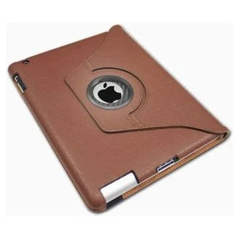iPad 2 / 3 / 4 - 360° Roterende cover og stander. Brun. iPad 2 / 3 / 4 - 360° Roterende cover og stander. Brun. - Billede 2