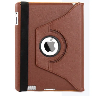 iPad 2 / 3 / 4 - 360° Roterende cover og stander. Brun. iPad 2 / 3 / 4 - 360° Roterende cover og stander. Brun. - Billede 4