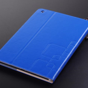 Flot "graveret" cover til iPad. Printing Grain. Blå. Mobil, PC og tablet tilbehør