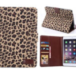 Flot leopard cover til iPad Air 2 & iPad Pro 9,7". Brun. Mobil, PC og tablet tilbehør