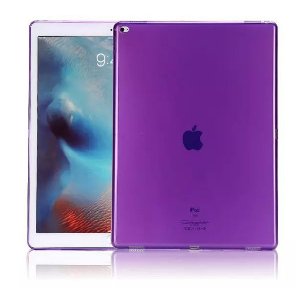 iPad Pro 12,9" fleksibelt TPU cover. Lilla. Mobil, PC og tablet tilbehør